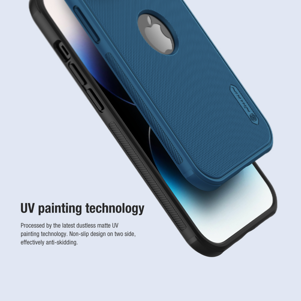Apple iPhone 14 Pro Nillkin Super frosted shield pro strapabíró hátlap tok lila