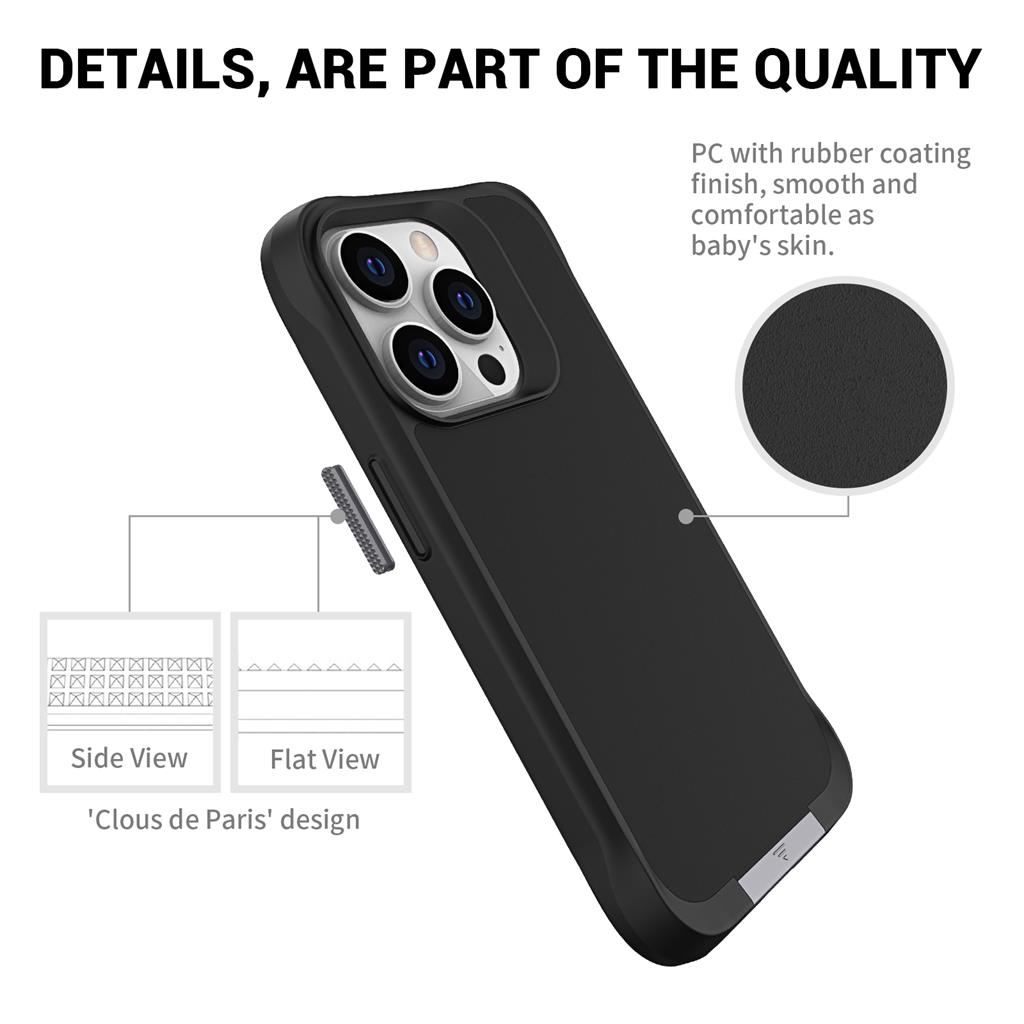 Apple iPhone 14 Pro TOKO Taurustar magsafe hátlap tok (Fekete)