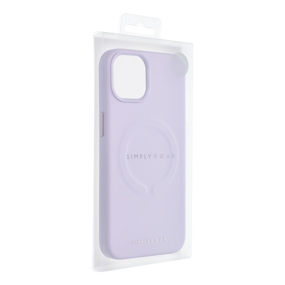 Apple iPhone 14 Roar Leather magsafe hátlap tok (Lila)