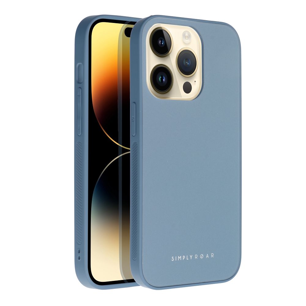 Apple iPhone 14 Roar matt üveg hátlap tok (Kék) 0