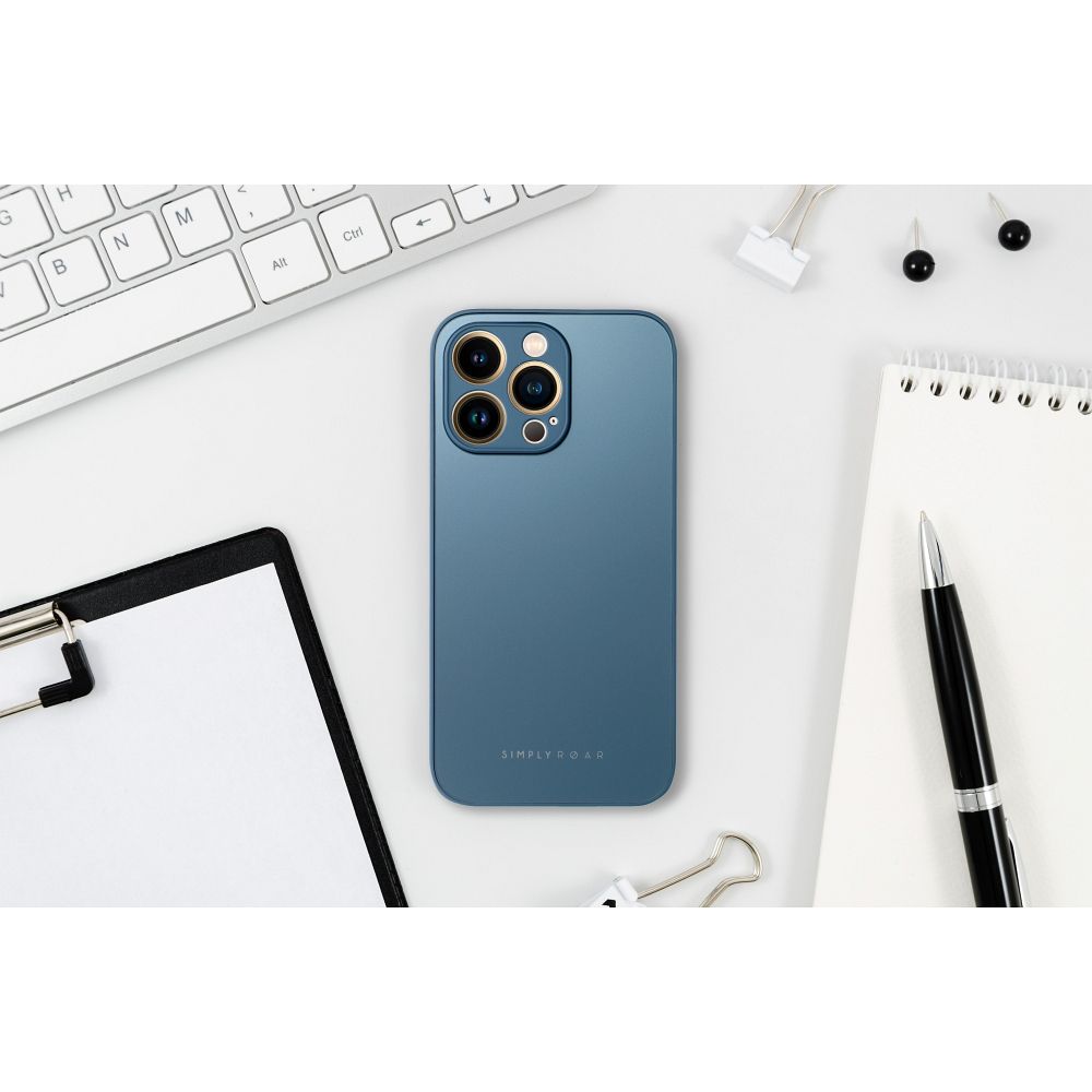 Apple iPhone 14 Roar matt üveg hátlap tok (Kék) 1
