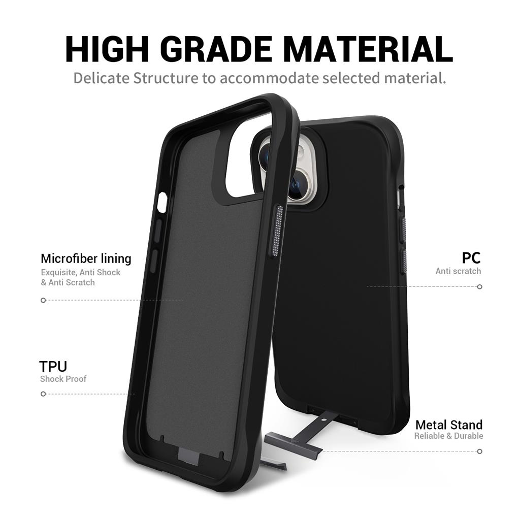 Apple iPhone 14 TOKO Taurustar magsafe hátlap tok (Fekete)