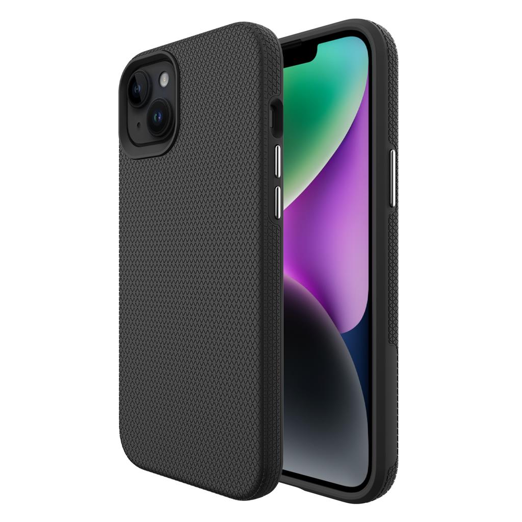 Apple iPhone 14 TOKO Triangle hátlap tok (Fekete)