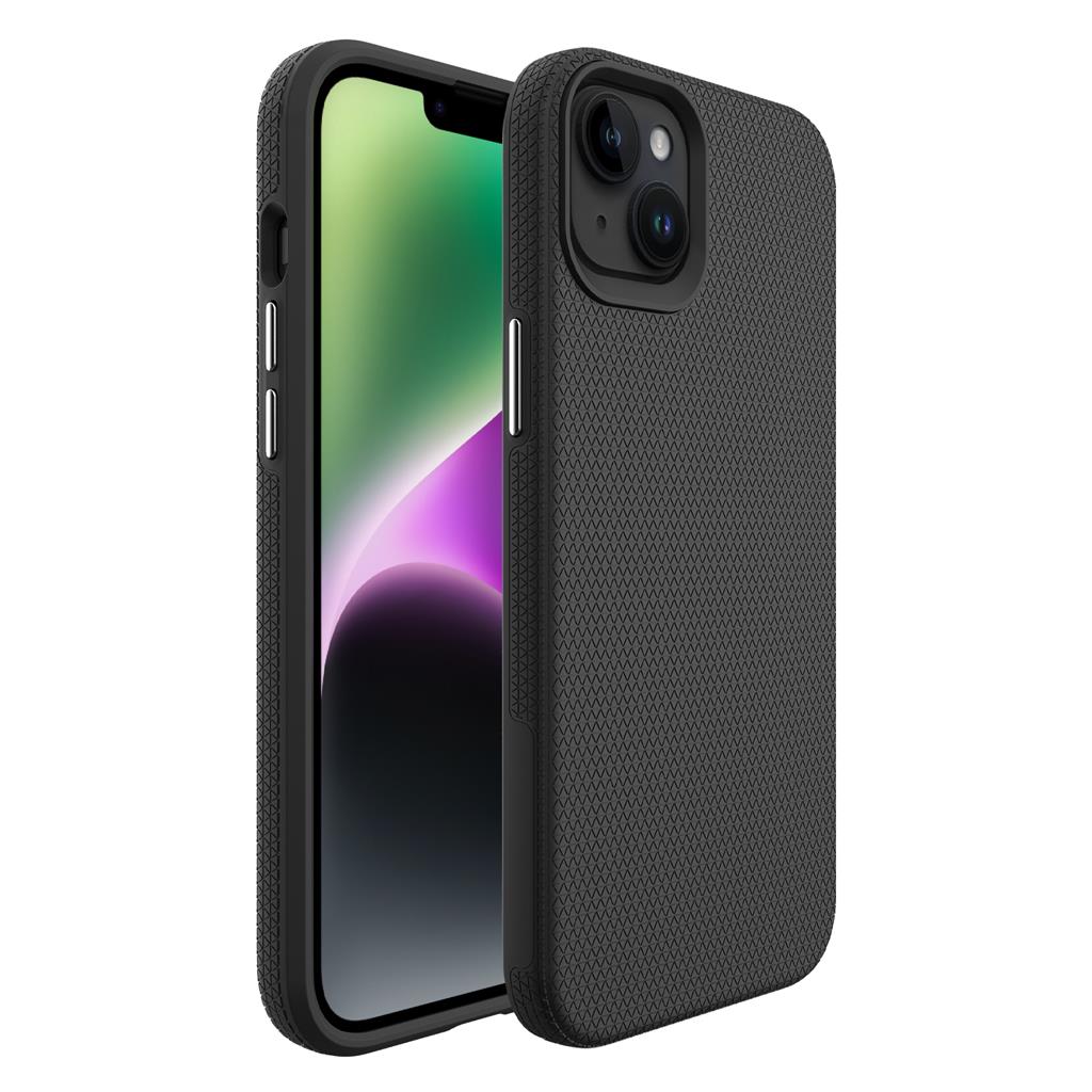 Apple iPhone 14 TOKO Triangle hátlap tok (Fekete)