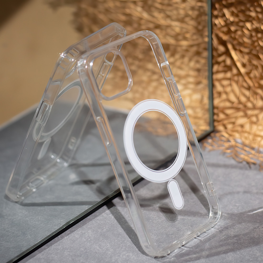 Apple iPhone 15 Anti shock MagSafe 1,5mm hátlap tok (fehér)