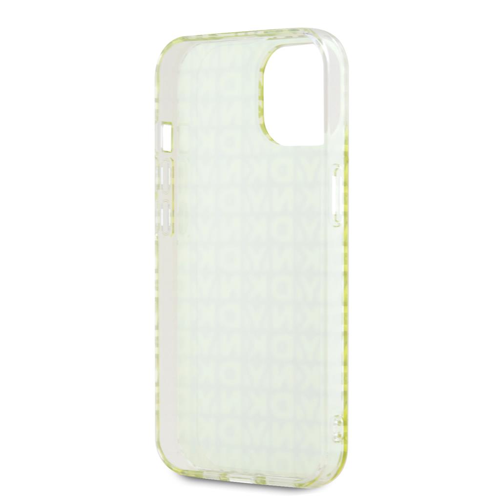 Apple iPhone 15 DKNY PC/TPU Repeat Pattern hátlap tok (Sárga - DKHCP15SHOPECY)