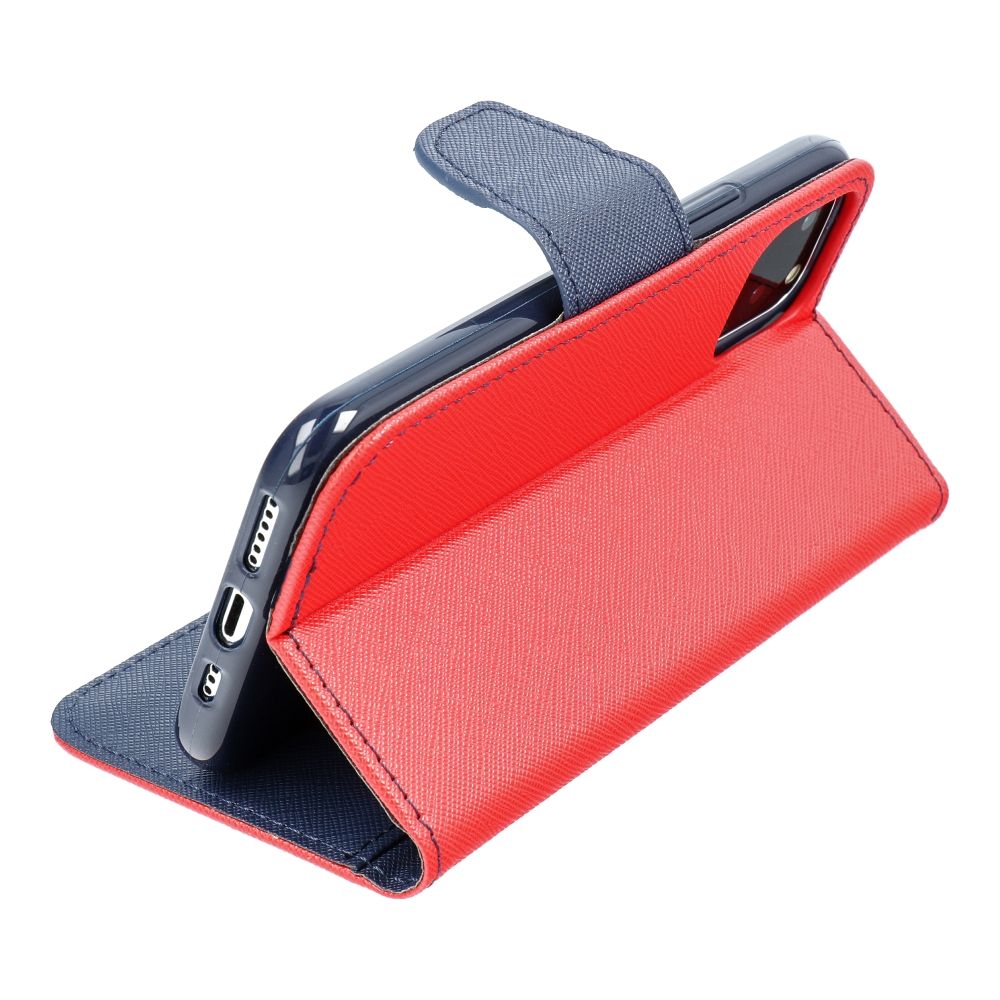 Apple iPhone 15 Fancy book notesz tok (piros-kék)