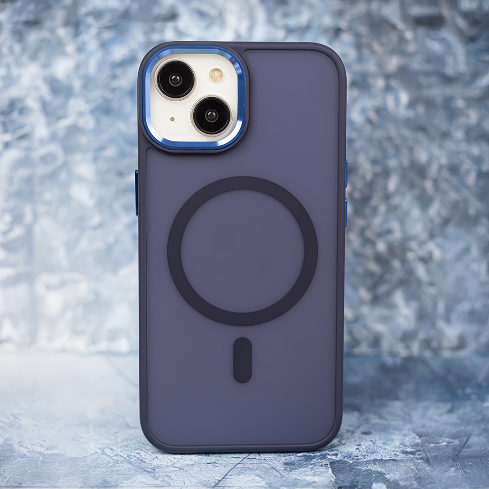Apple iPhone 15 Frozen magsafe hátlap tok (Kék)