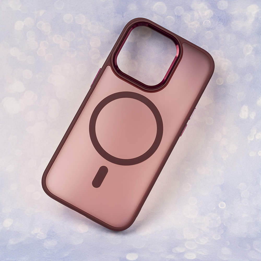 Apple iPhone 15 Frozen magsafe hátlap tok (Piros)