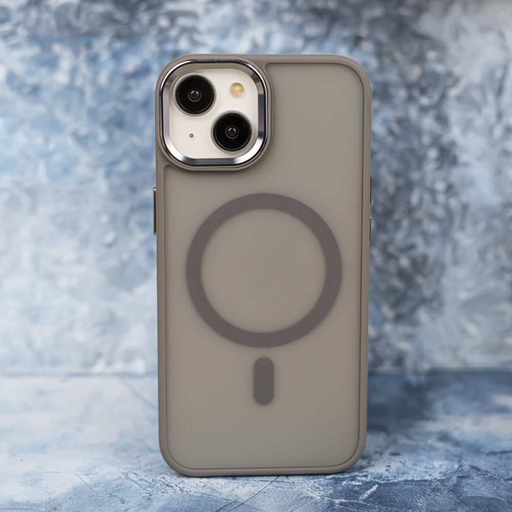 Apple iPhone 15 Frozen magsafe hátlap tok (Szürke)