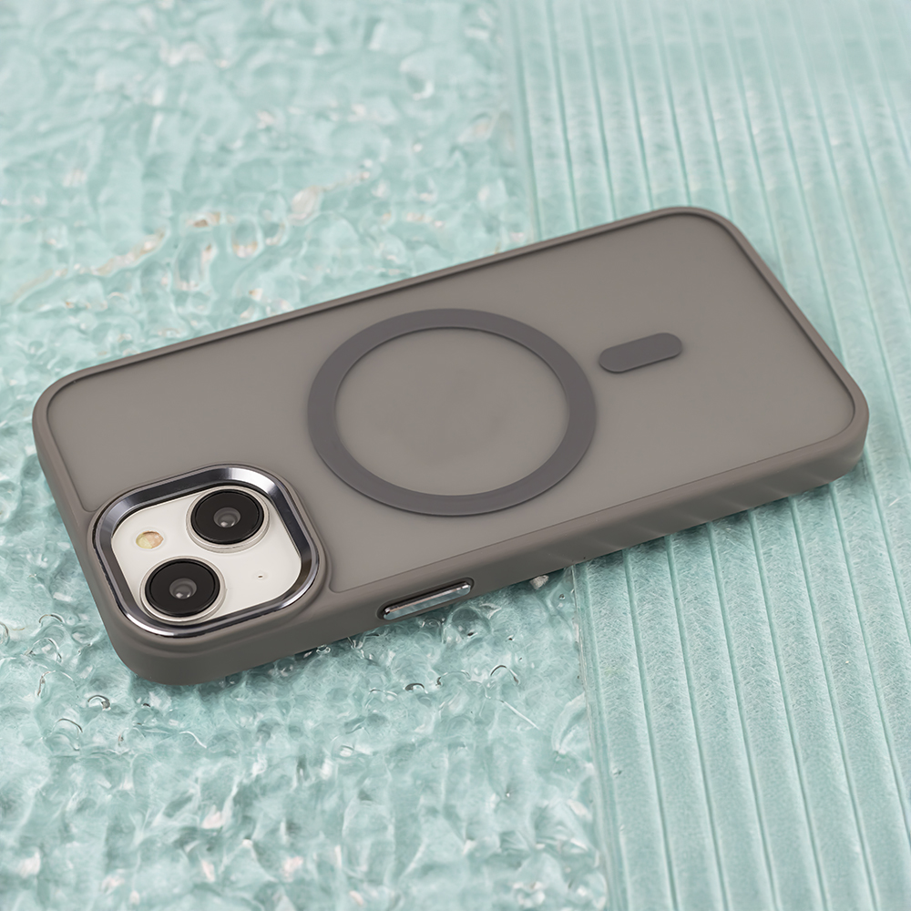 Apple iPhone 15 Frozen magsafe hátlap tok (Szürke)