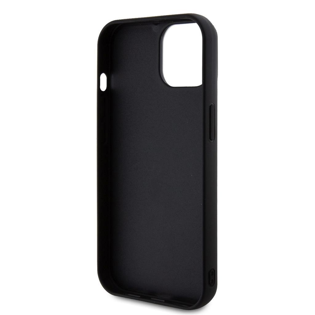 Apple iPhone 15 Karl Lagerfeld 3D Glitter Karl tok (Fekete) – KLHCP15S3DMBKCK