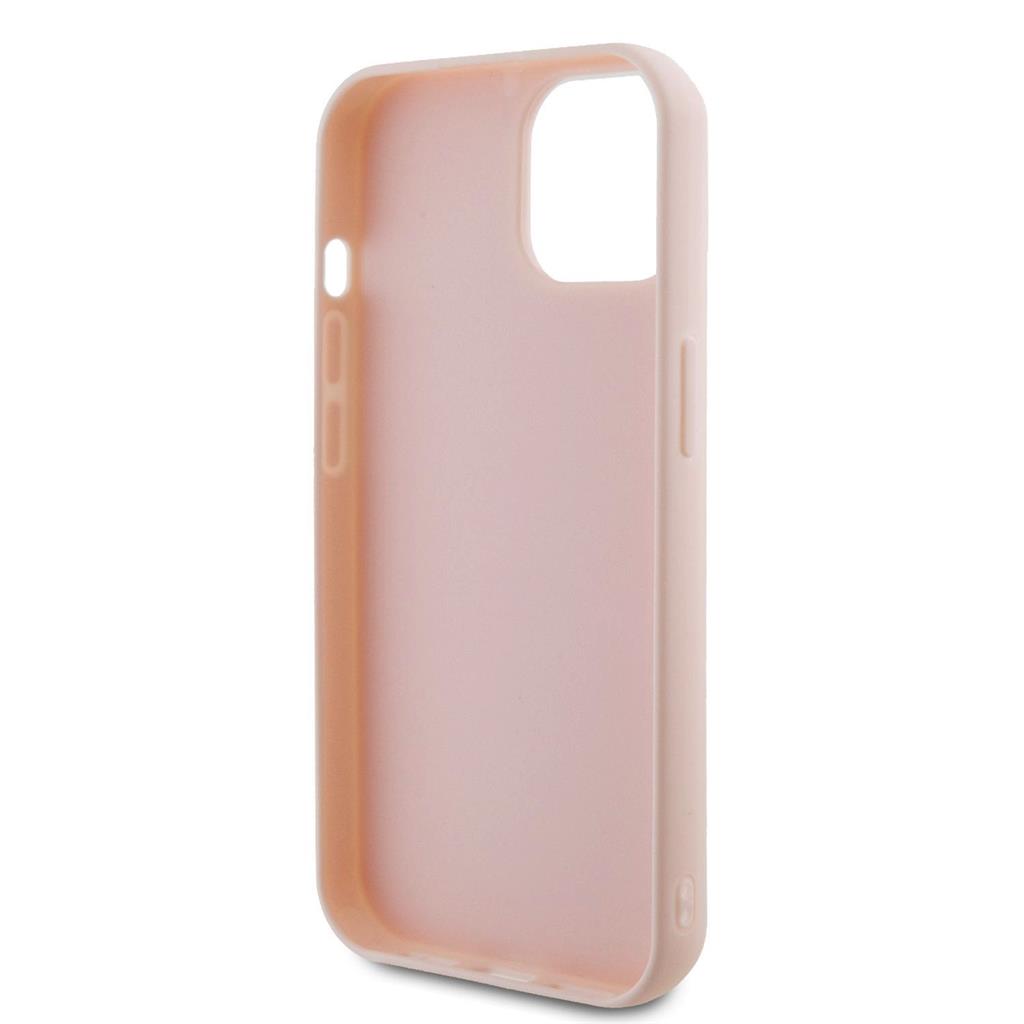 Apple iPhone 15 Karl Lagerfeld 3D Glitter Karl tok (Rózsaszín) – KLHCP15S3DMBKCP