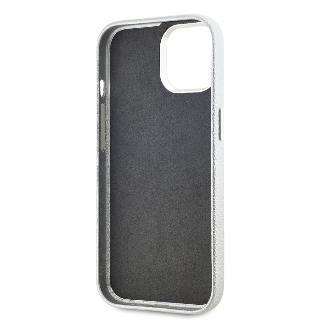 Apple iPhone 15 Karl Lagerfeld Grained PU Hotel RSG tok (Szürke) – KLHCP15SPGWCMKHG