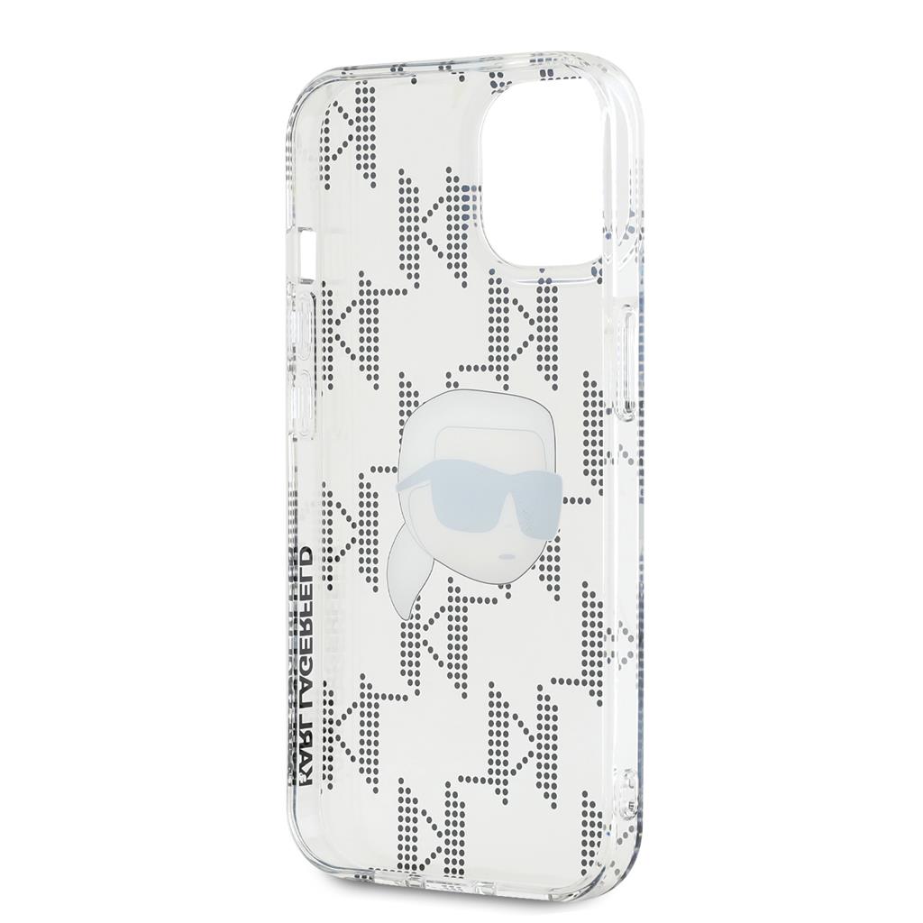 Apple iPhone 15 Karl Lagerfeld IML Electroplated Karl Head tok (Átlátszó) – KLHCP15SHKLPKHT