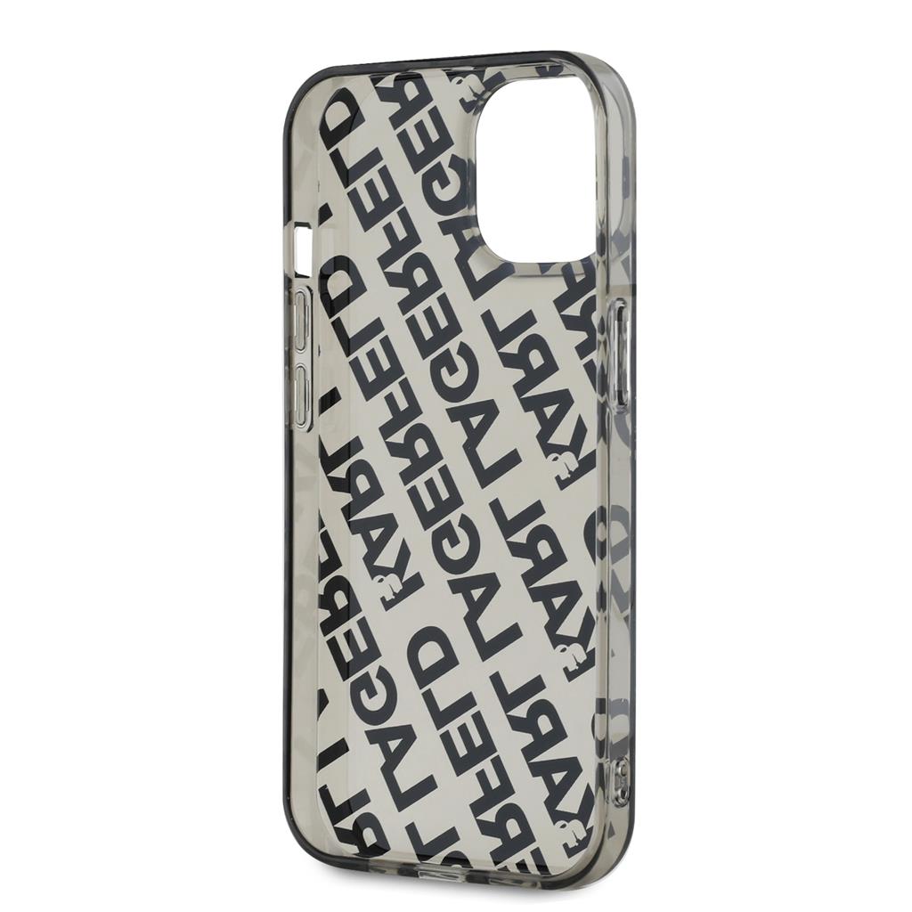 Apple iPhone 15 Karl Lagerfeld IML Electroplated Repeated Logo tok (Ezüst) – KLHCP15SHKFOEMS