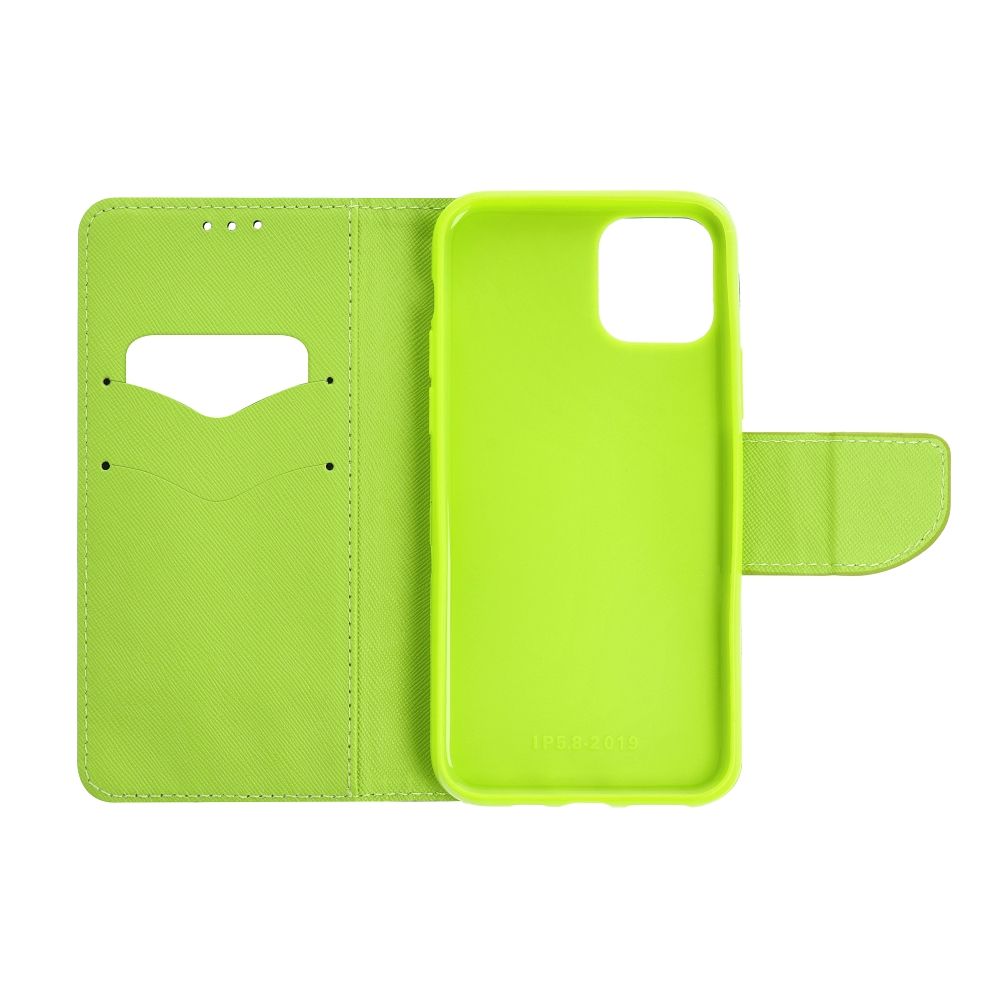 Apple iPhone 15 Plus Fancy book notesz tok (kék-lime)