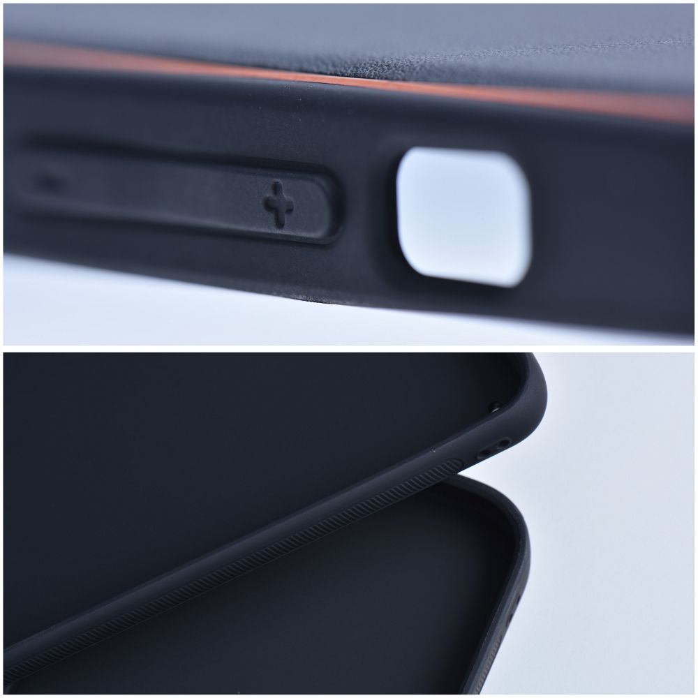 Apple iPhone 15 Plus Forcell bőr hátlap tok (Fekete)