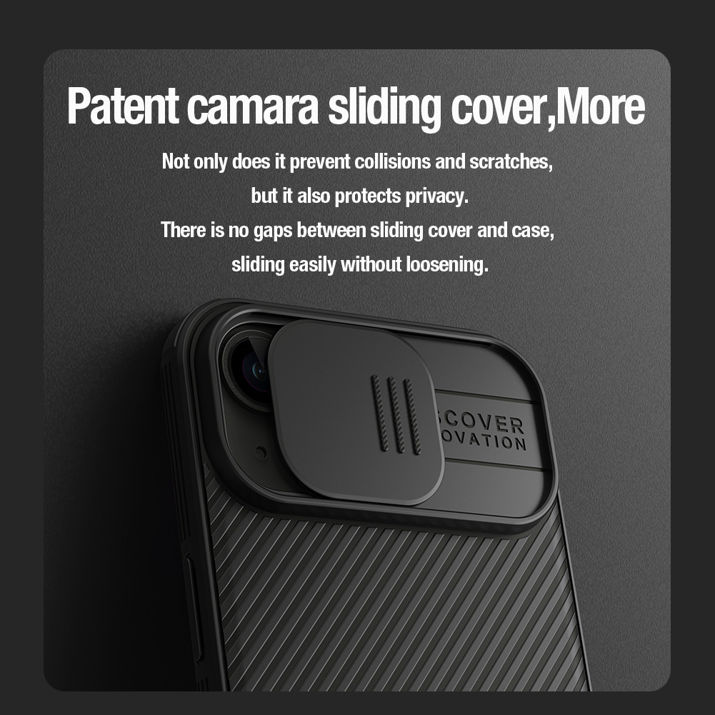 Apple iPhone 15 Plus Nillkin camshield pro magsafe hátlap tok (Kék)