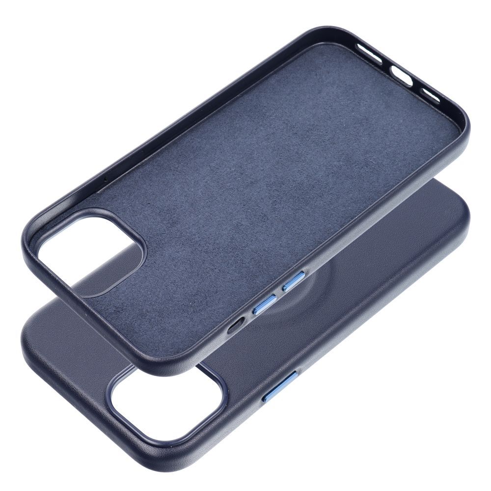 Apple iPhone 15 Plus Roar Leather magsafe hátlap tok (Kék)