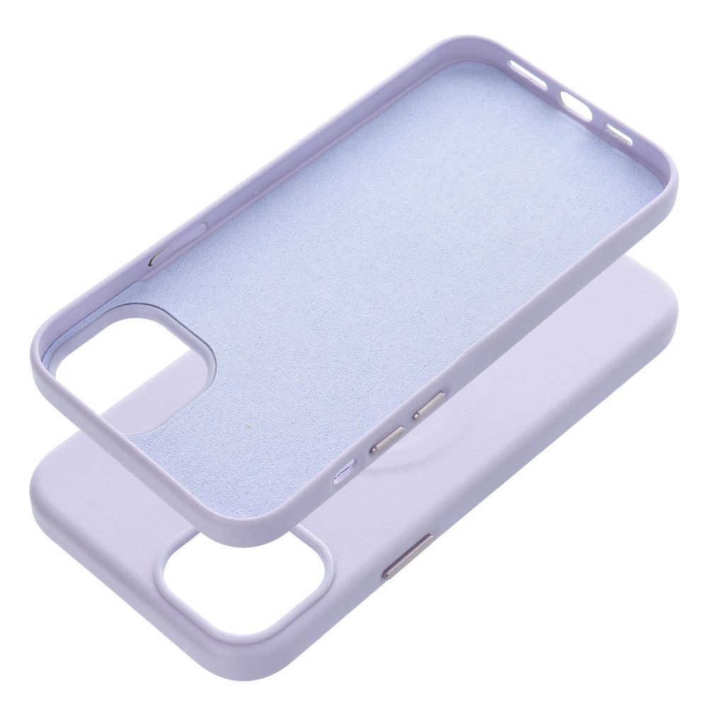 Apple iPhone 15 Plus Roar Leather magsafe hátlap tok (Lila)