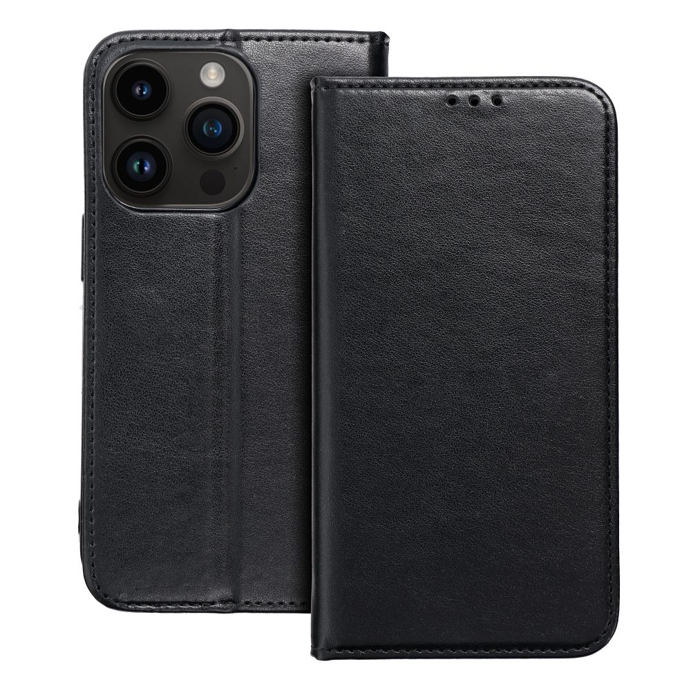 Apple iPhone 15 Plus smart magneto mágneses notesz tok (Fekete)