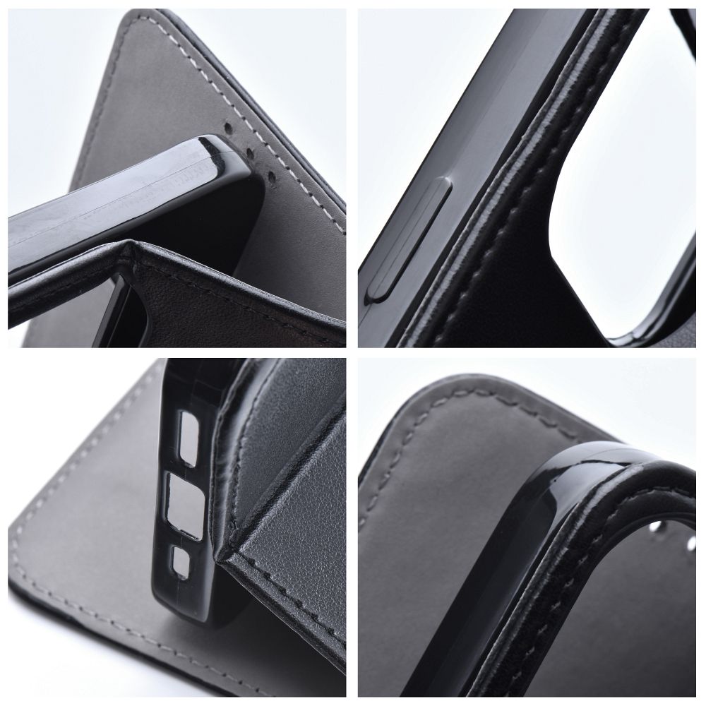 Apple iPhone 15 Plus smart magneto mágneses notesz tok (Fekete)