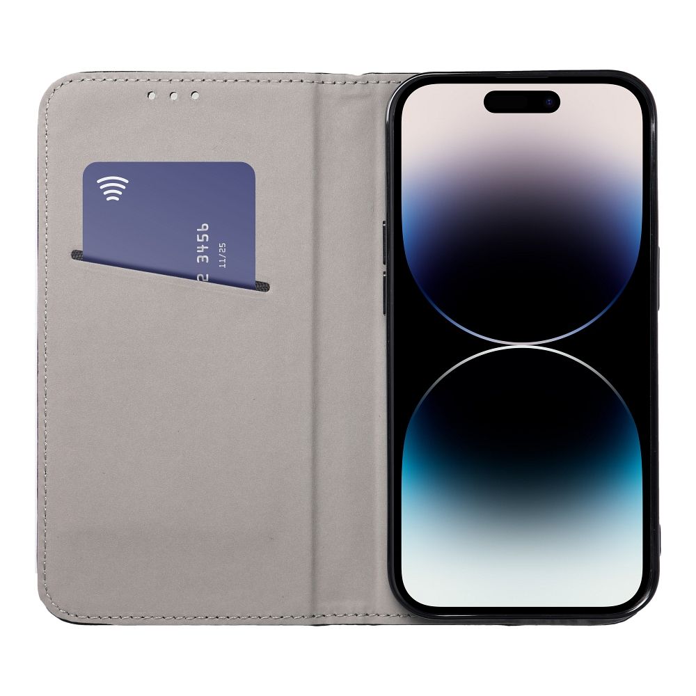 Apple iPhone 15 Plus smart magneto mágneses notesz tok (Kék)