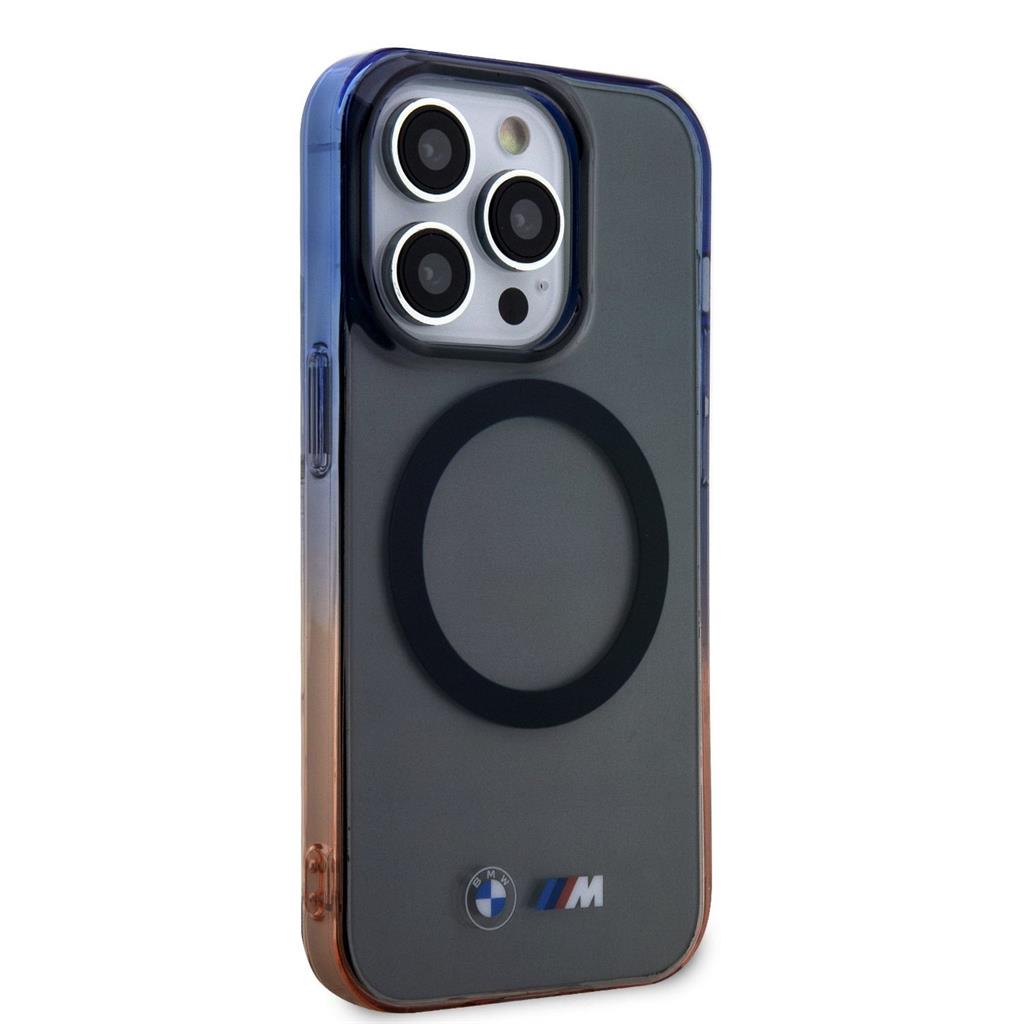 Apple iPhone 15 Pro BMW M Collection IML Gradient Bumper MagSafe tok (Szürke) - BMHMP15LHTGE