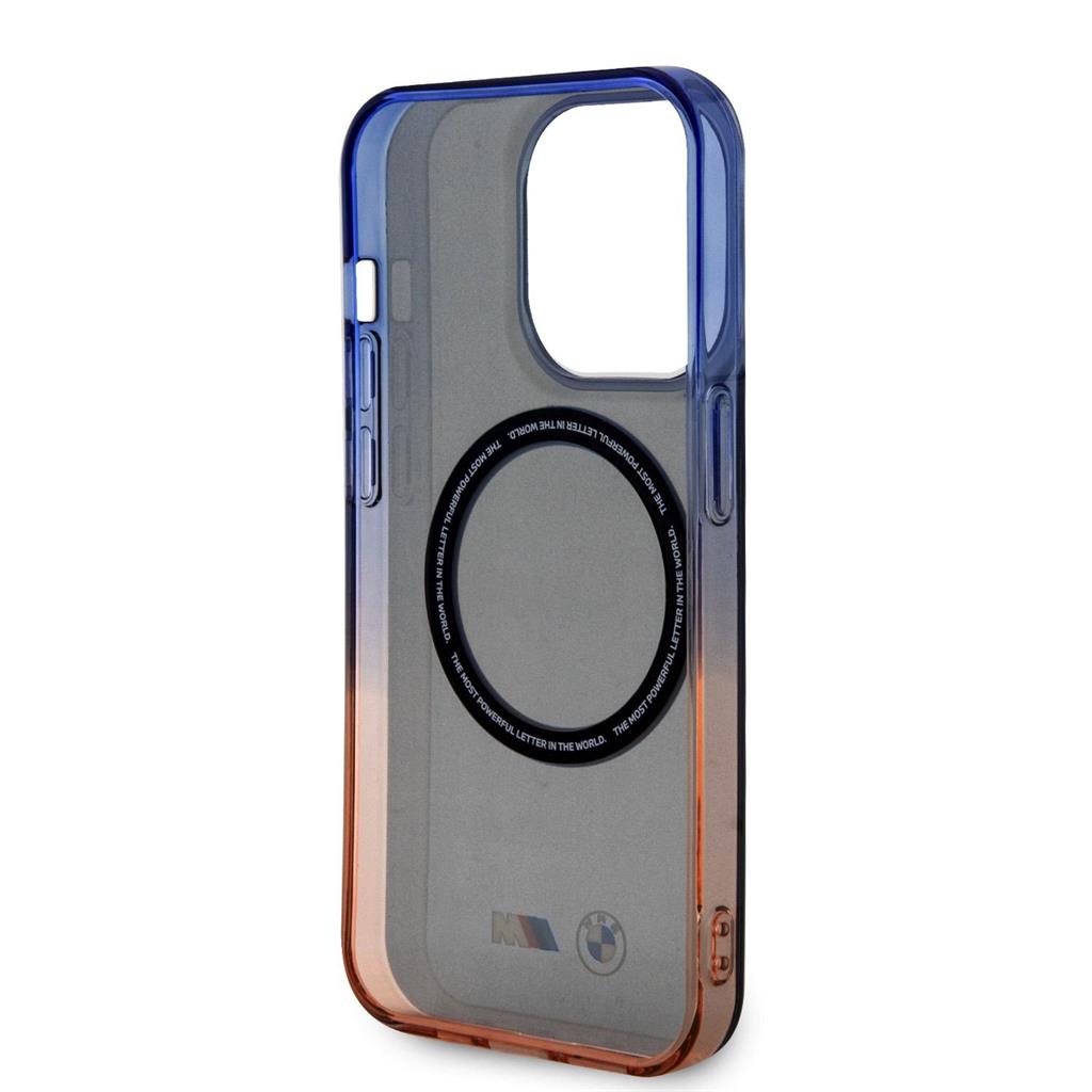 Apple iPhone 15 Pro BMW M Collection IML Gradient Bumper MagSafe tok (Szürke) - BMHMP15LHTGE