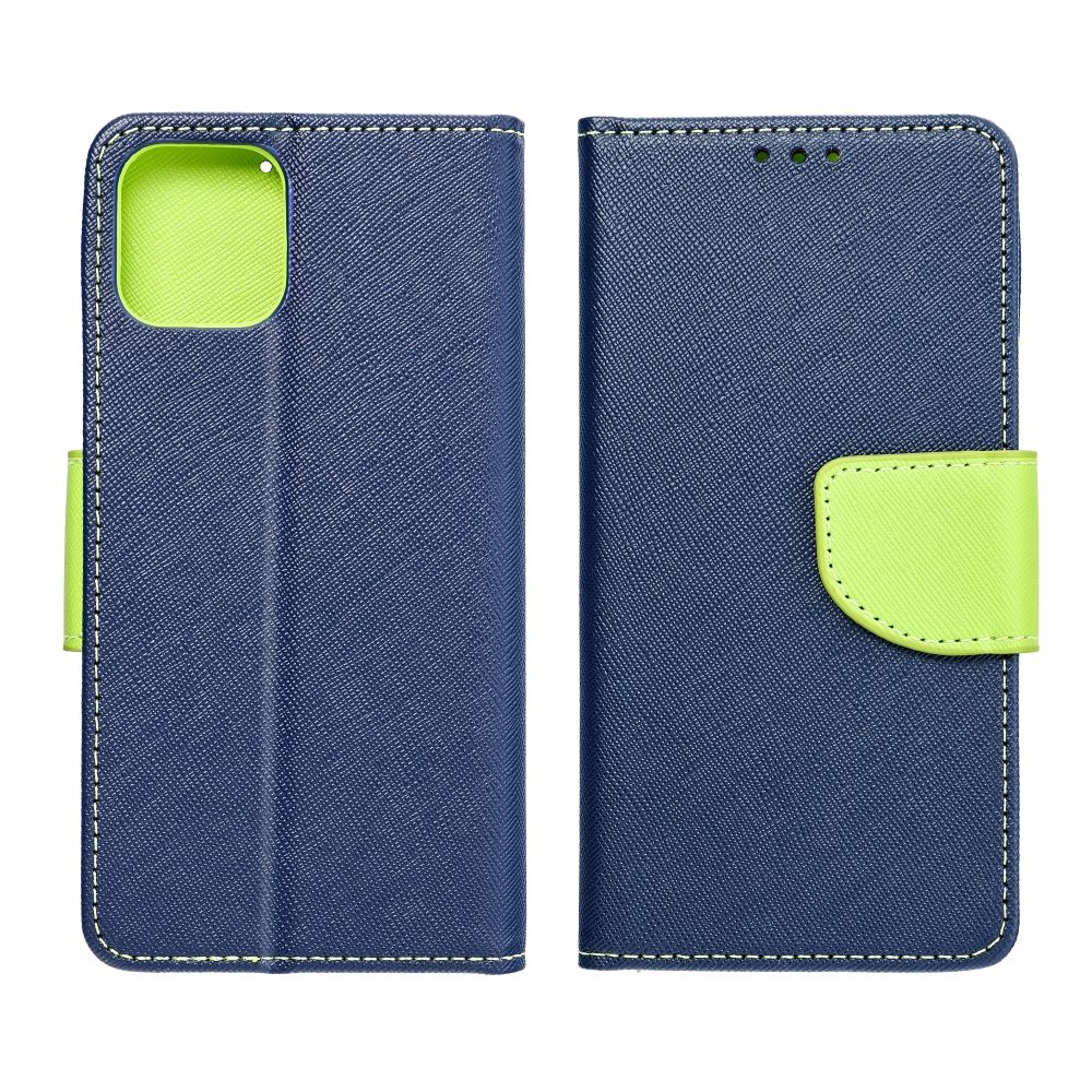 Apple iPhone 15 Pro Fancy book notesz tok (kék-lime)