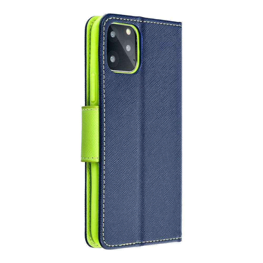 Apple iPhone 15 Pro Fancy book notesz tok (kék-lime)