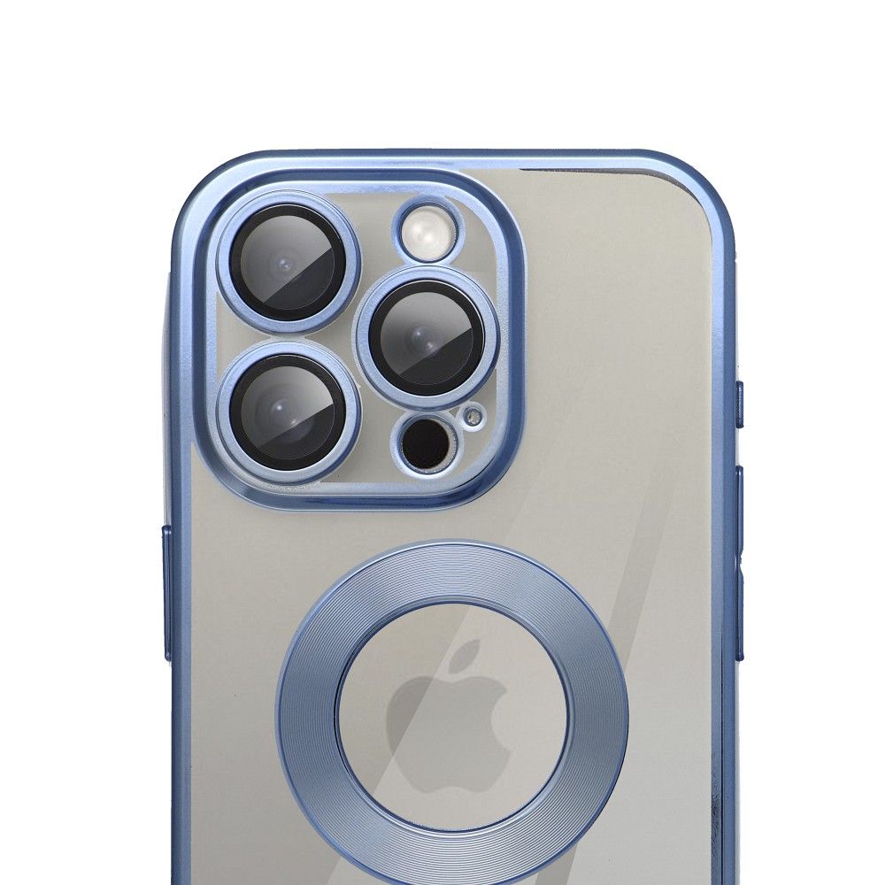 Apple iPhone 15 Pro GLAM szilikon hátlap tok (Kék)