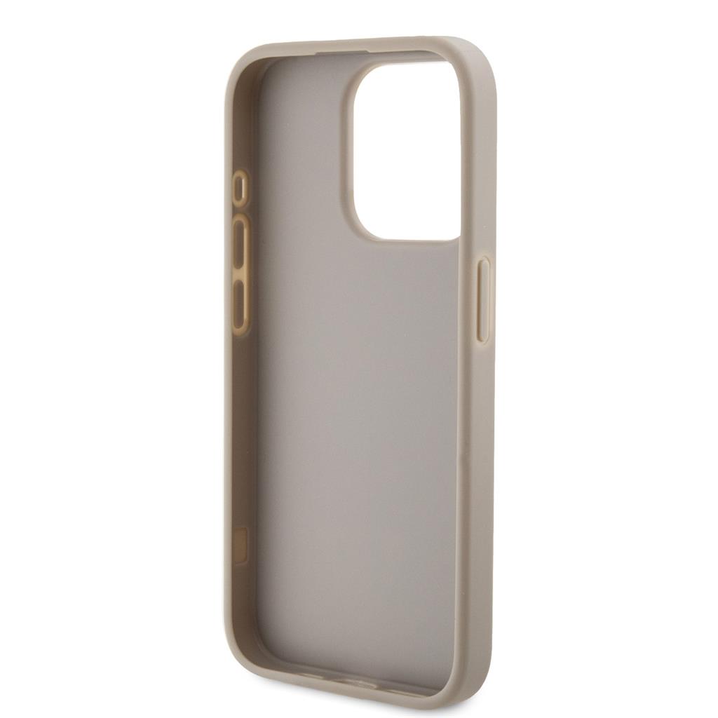 Apple iPhone 15 Pro Guess PU Leather 4G Triangle Metal Logo tok (Fehér) - GUHCP15LPG4GPH