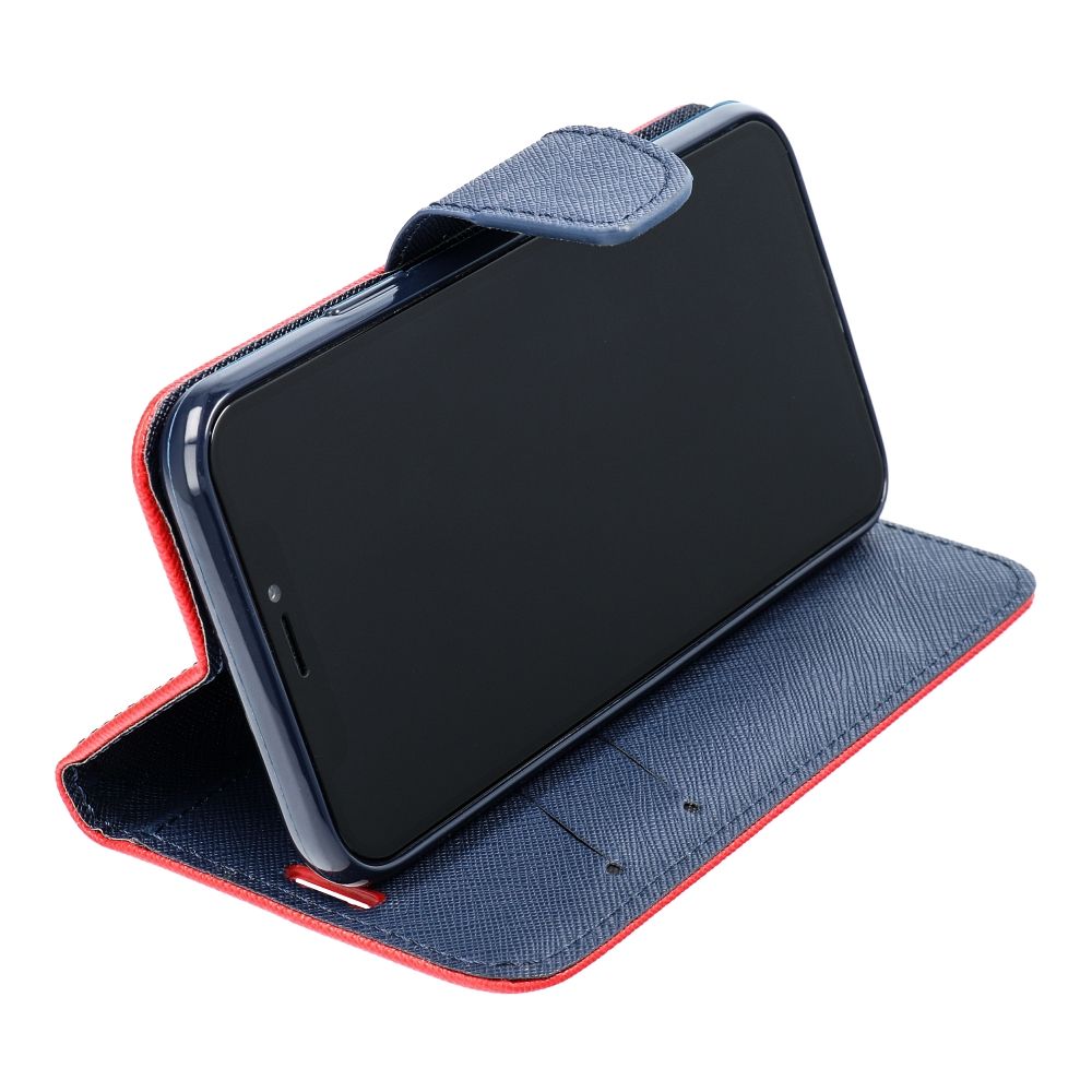 Apple iPhone 15 Pro Max Fancy book notesz tok (kék-piros)