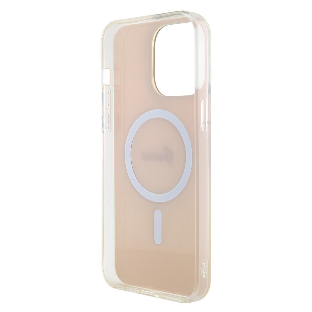 Apple iPhone 15 Pro Max Guess IML Iridescent Script MagSafe tok (Rózsaszín) - GUHMP15XHITSP