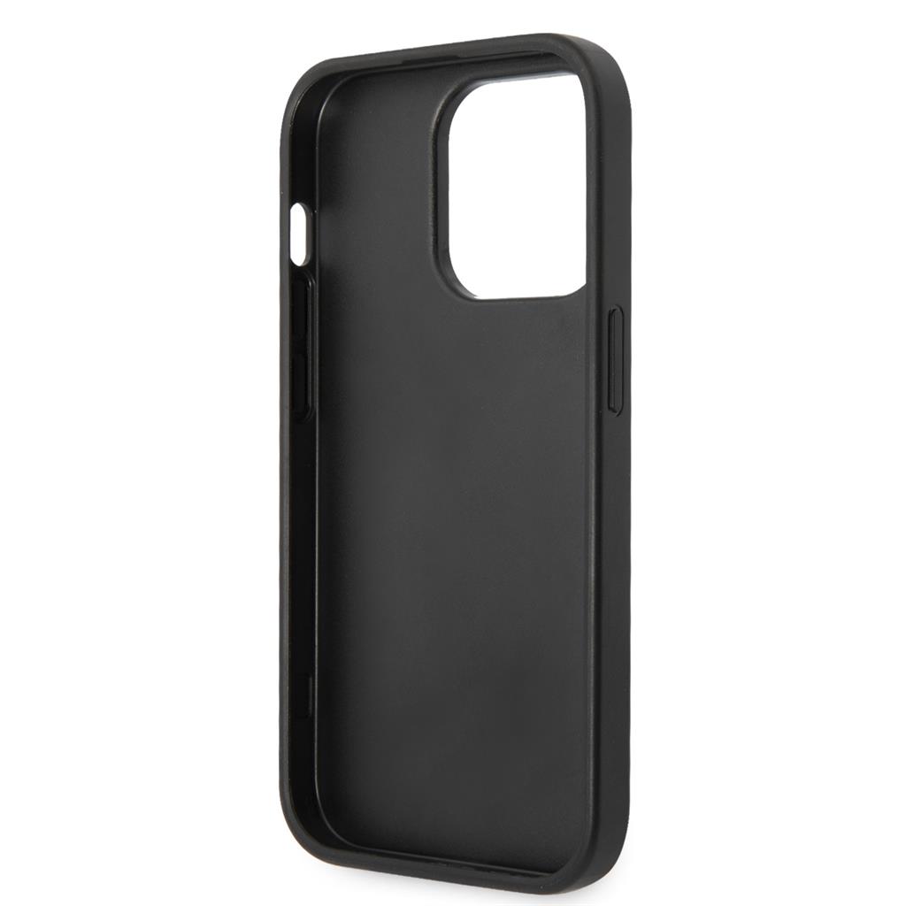Apple iPhone 15 Pro Max Guess PU 4G Metal Logo tok (Szürke) - GUHCP15X4GMGGR
