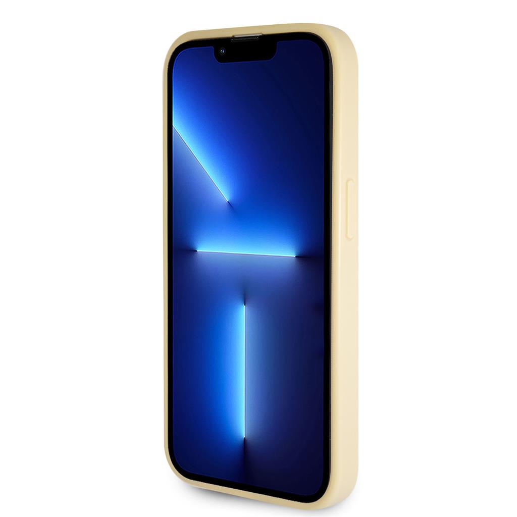 Apple iPhone 15 Pro Max Guess PU Fixed Glitter 4G Metal Logo tok (Arany) - GUHCP15XHG4SGD
