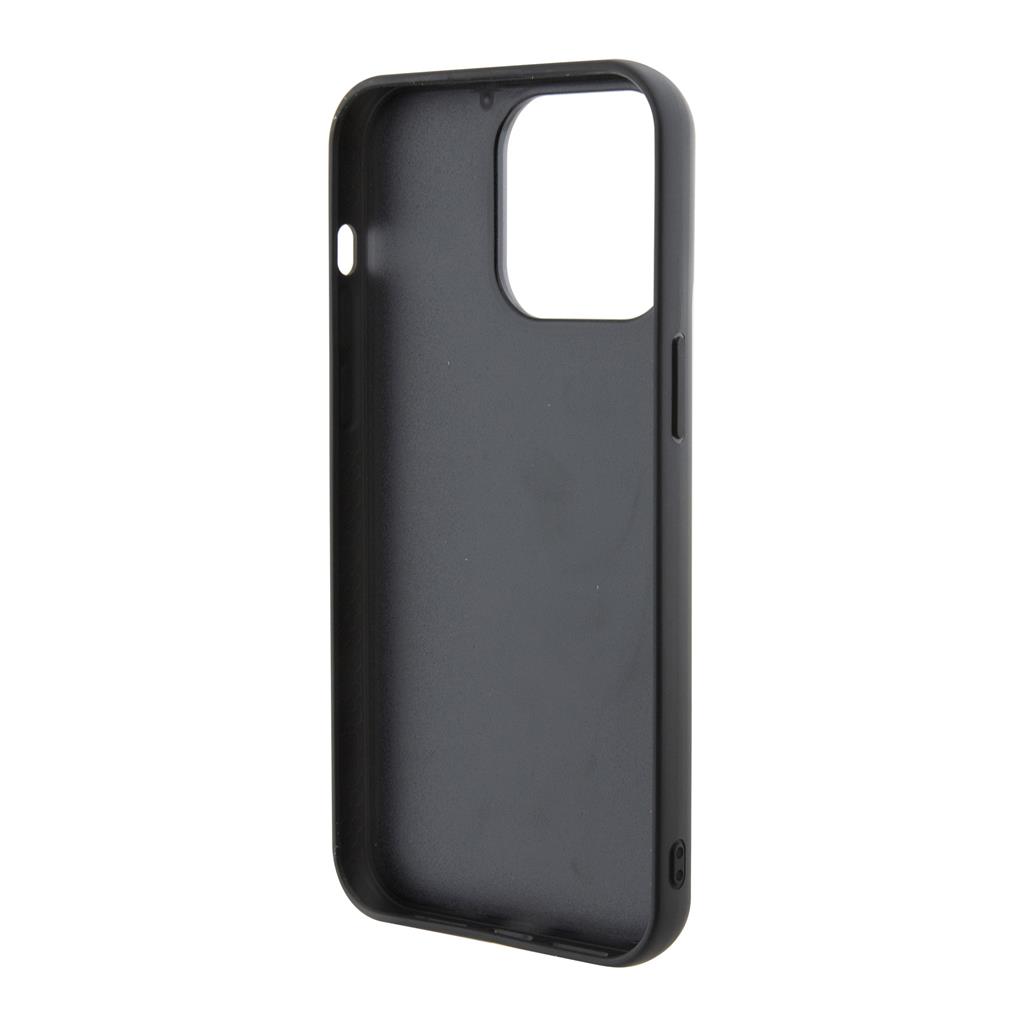 Apple iPhone 15 Pro Max Karl Lagerfeld Fixed Glitter Metal Ikonik tok (Fekete) – KLHCP15XGKNPSK