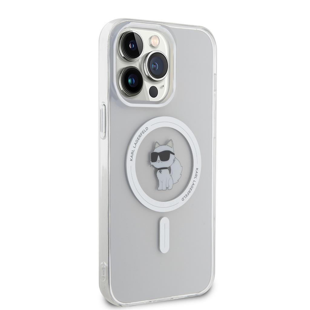 Apple iPhone 15 Pro Max Karl Lagerfeld IML Choupette MagSafe tok (Átlátszó) – KLHMP15XHFCCNOT
