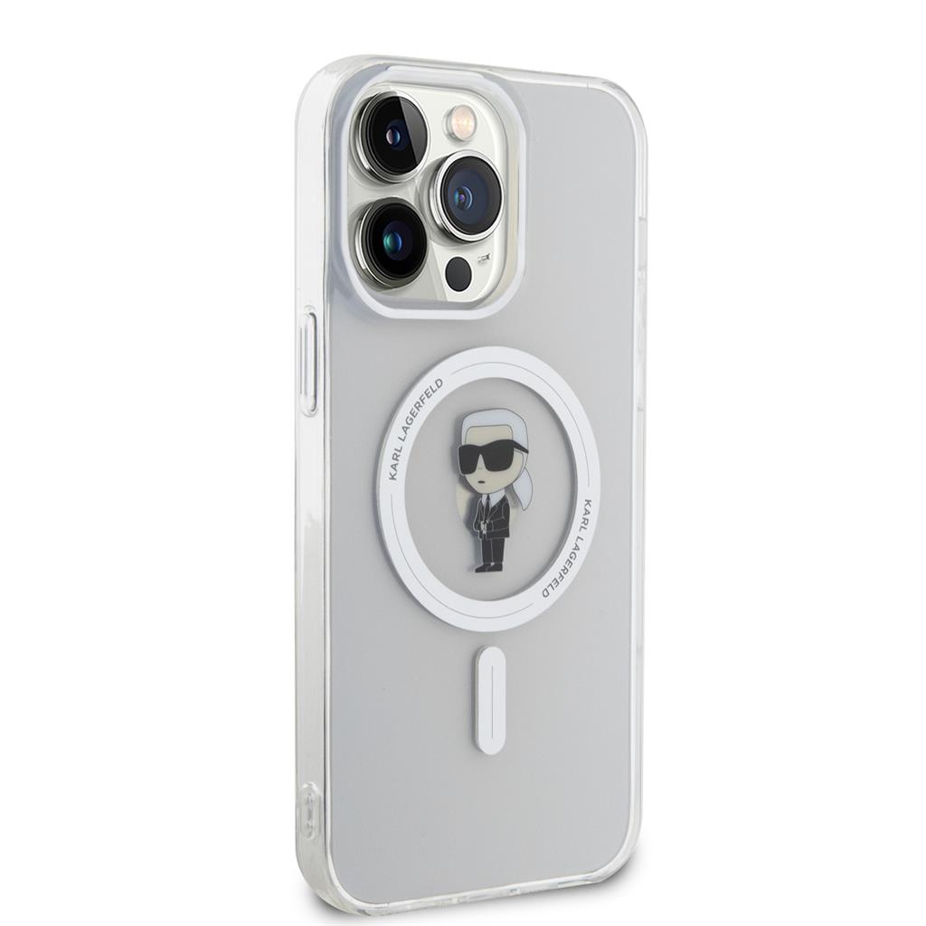 Apple iPhone 15 Pro Max Karl Lagerfeld IML Ikonik MagSafe tok (Átlátszó) – KLHMP15XHFCKNOT