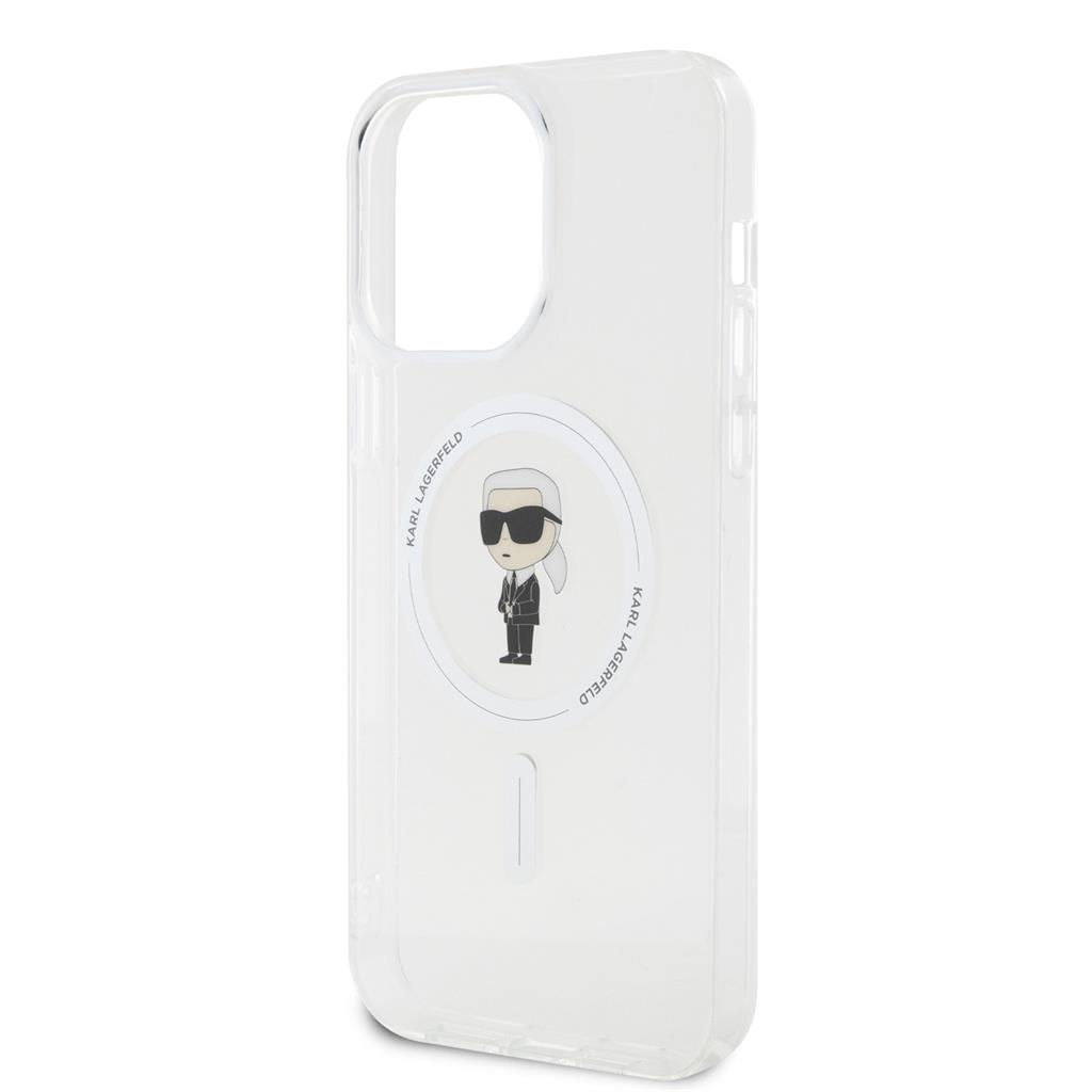Apple iPhone 15 Pro Max Karl Lagerfeld IML Ikonik MagSafe tok (Átlátszó) – KLHMP15XHFCKNOT