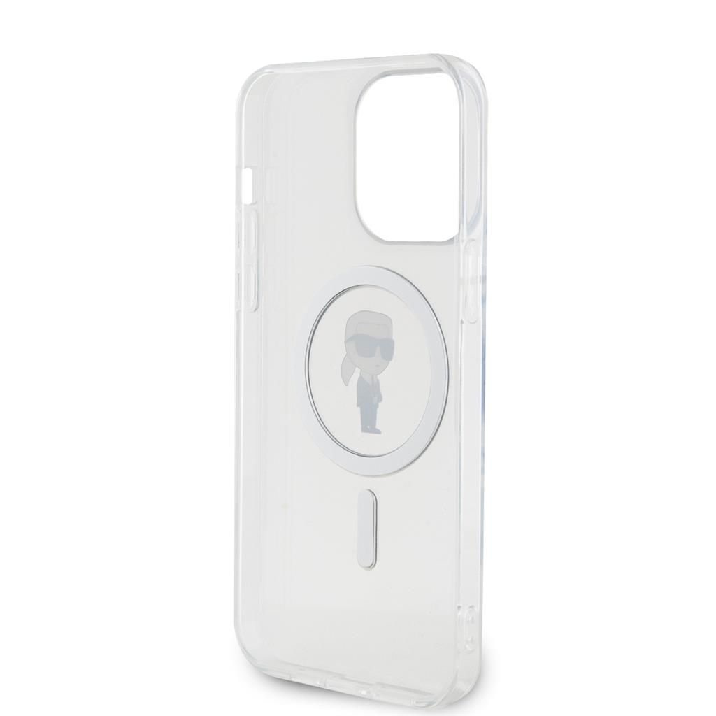 Apple iPhone 15 Pro Max Karl Lagerfeld IML Ikonik MagSafe tok (Átlátszó) – KLHMP15XHFCKNOT