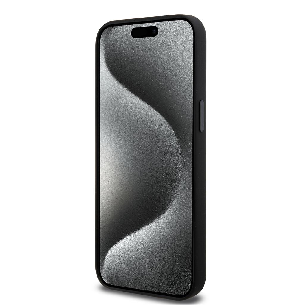 Apple iPhone 15 Pro Max Black Karl Lagerfeld Liquid Silicone Choupette NFT tok (Fekete) – KLHCP15XSNCHBCK