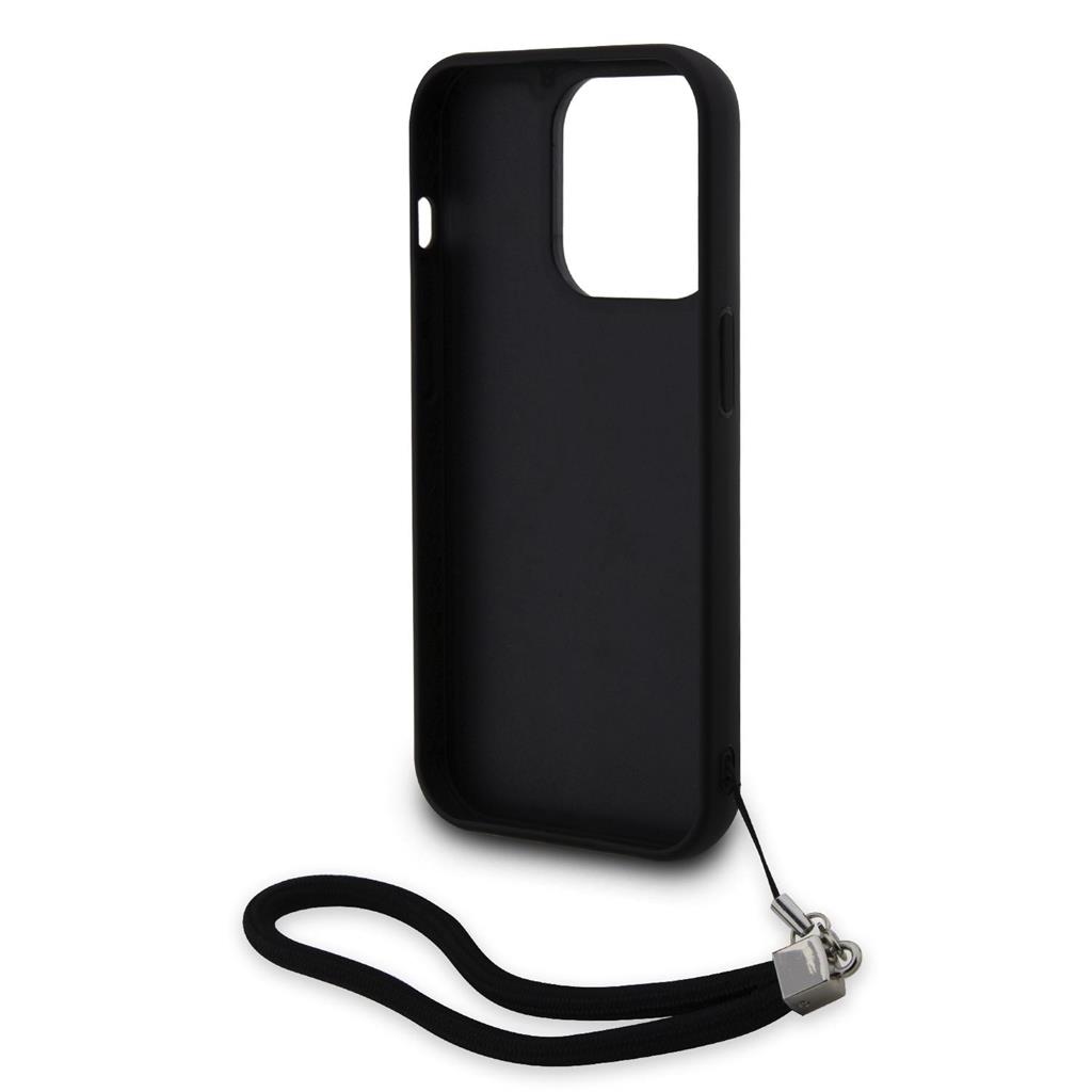 Apple iPhone 15 Pro Max Karl Lagerfeld Sequins Reversible tok (Fekete/Ezüst) – KLHCP15XPSQRKS