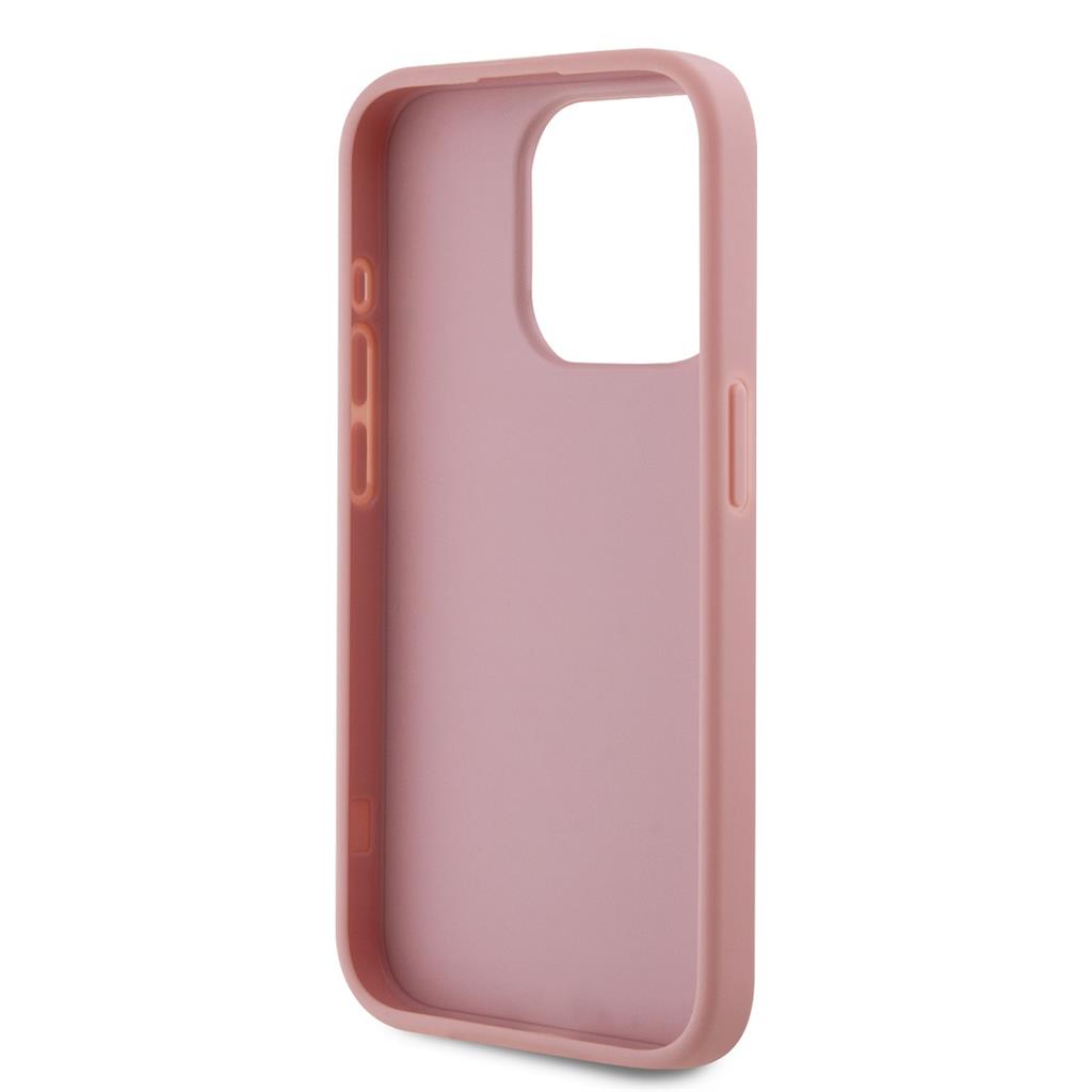 Apple iPhone 15 Pro Max Karl Lagerfeld Wrinkled Signature tok (Rózsaszín) – KLHCP15XPFMFBKMP