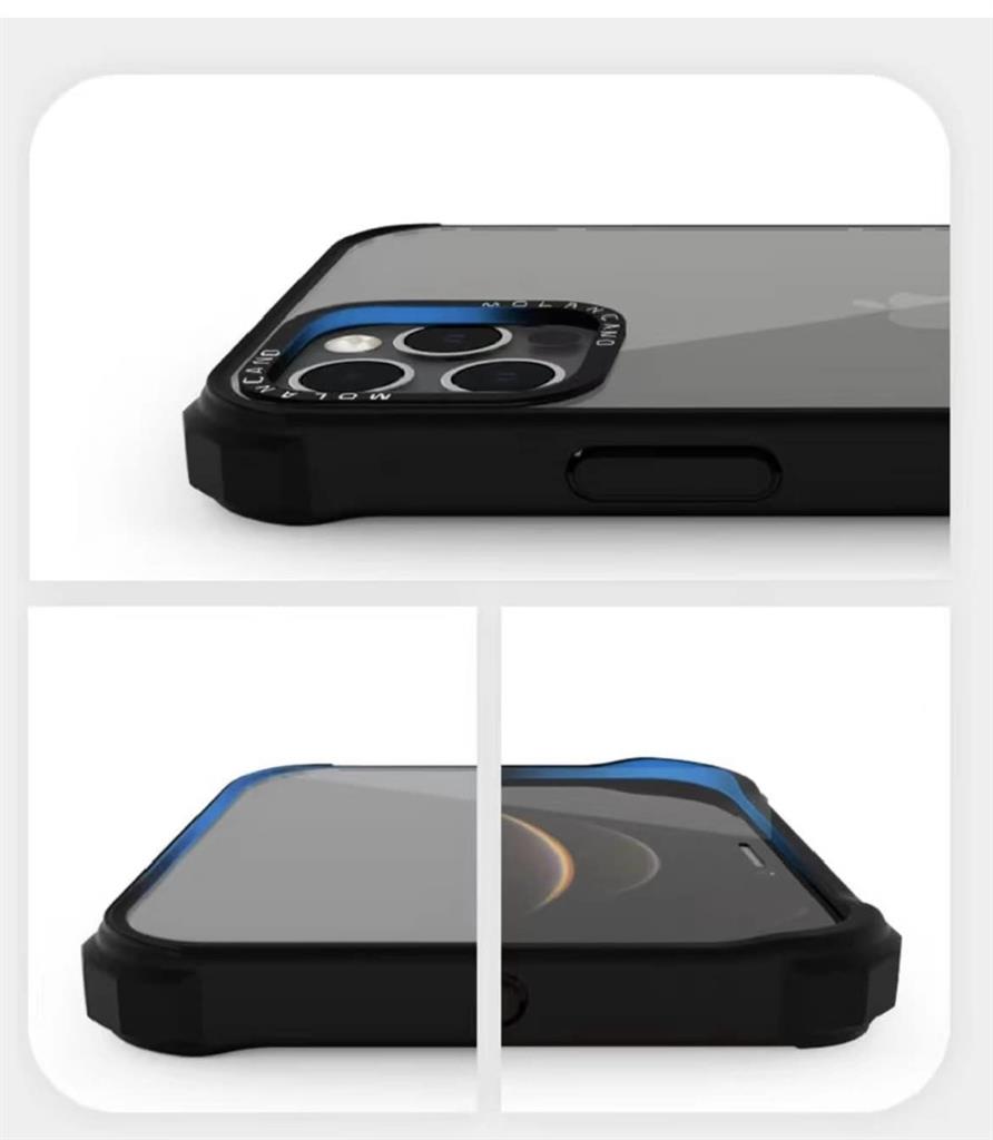 Apple iPhone 15 Pro Max MOLAN CANO HN7 strapabíró hátlap tok (Fekete)