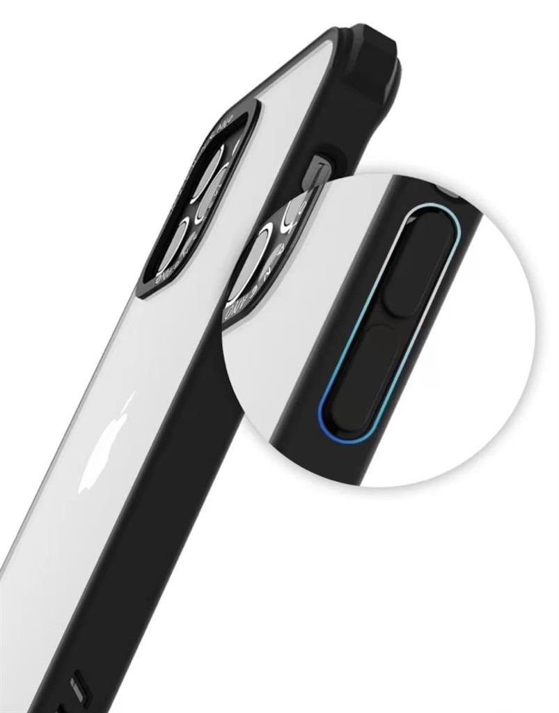 Apple iPhone 15 Pro Max MOLAN CANO HN7 strapabíró hátlap tok (Fekete)