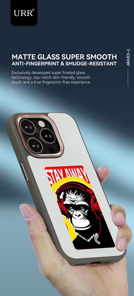 Apple iPhone 15 Pro Max NFC E-ink színes DIY képernyőtok 4-színű Fekete 11
