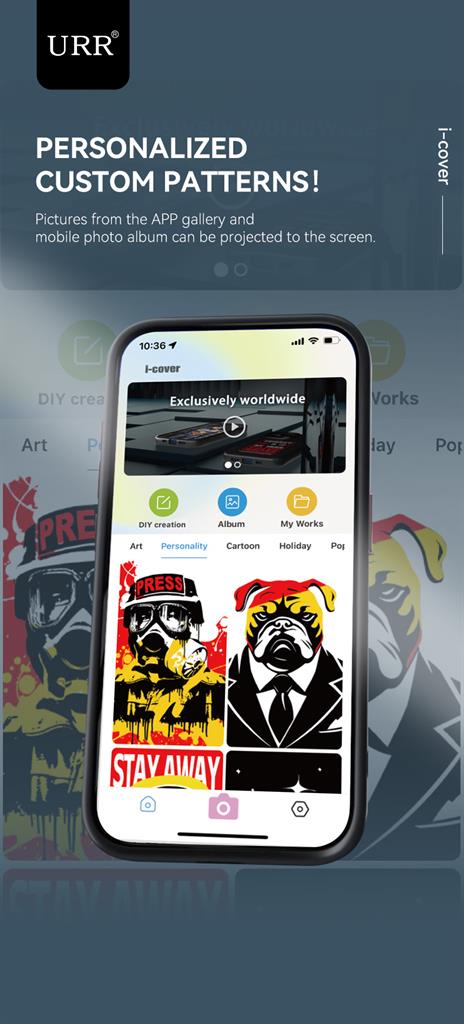 Apple iPhone 15 Pro Max NFC E-ink színes DIY képernyőtok 4-színű Fekete 16